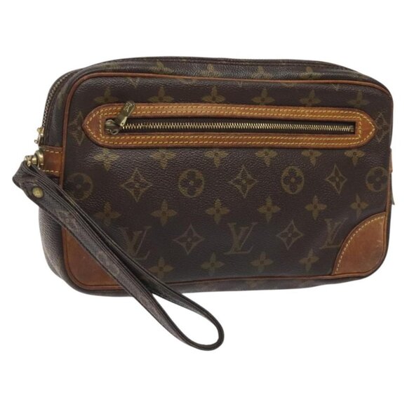 LOUIS VUITTON Monogram Marly Dragonne GM Clutch Bag M51825 LV Auth BA1573 - Picture 1 of 16